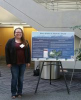 UAA anthropology student Jana Lekanoff presented a poster about her project at the Alaska Native Studies Conference. (Photo courtesy of Jana Lekanoff)