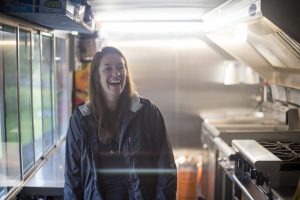Amy, a culinary arts professor, says her students are especially interested in learning the ins and outs of food truck business (Photo by Ted Kincaid / University of Alaska Anchorage)