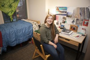 UAA sophomore Jannelle Trowbridge is a UAA biological sciences major who serves as an Arctic Youth Ambassador. (Photo by Philip Hall / University of Alaska Anchorage)