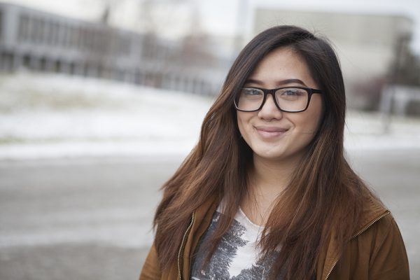 Siemee Xiong is a freshman at UAA who found an on-campus home at the Multicultural Center. (Photo by Philip Hall / University of Alaska Anchorage)