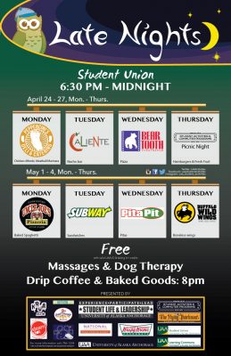 Spring 2017 Late Nights Student Union