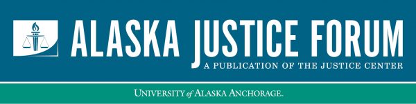 Alaska Justice Forum nameplate