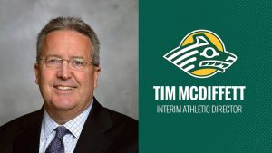 Interim Athletic Director Tim McDiffett