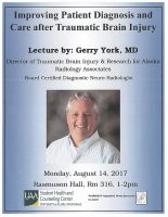 Gerry York presents traumatic brain injury lecture Aug. 14