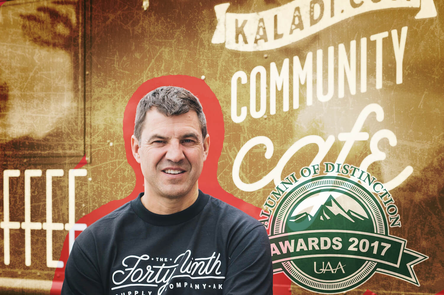 2017 Alumni of Achievement Tim Gravel, CEO and owner of Kaladi Brothers Coffee. (Image courtesy of Kaladi Brothers Coffee)