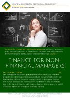 Finance for Non-financial Managers is Dec. 8