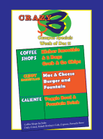 Seawolf Dining Crazy 8 specials for Dec. 11-16