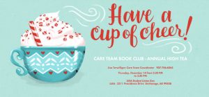 Care Team Book Club hosts holiday high tea Dec. 14, 2017