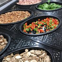 Build-your-own omelet station at Creekside Eatery