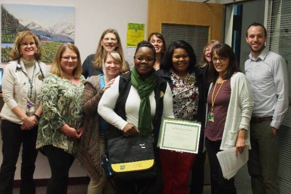 Neicha McCray is the recipient of the November 2017 Staff Recognition Award