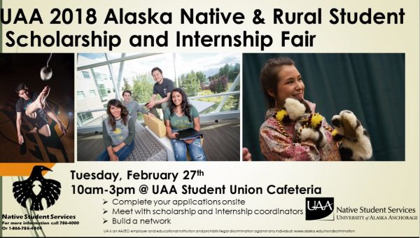 Leanr about scholarships and internships for UAA students Feb. 27