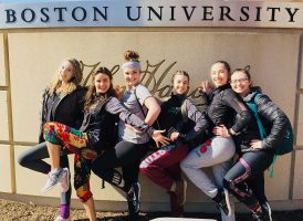 UAA Dance Ensemble members on the move at Boston University