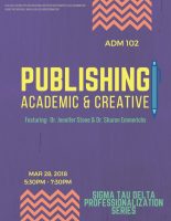 March 28: Sigma Tau Delta Professionalization Series