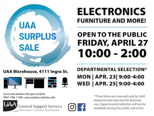 April 2018 UAA Surplus Sale