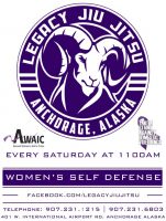 Free women's self-defense class this Saturday, Nov. 10, 11 a.m. at Legacy Jiu Jitsu West