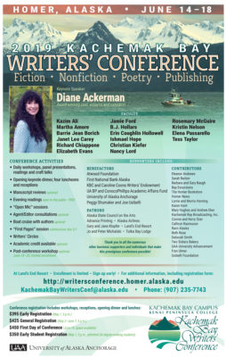 2019 Kachemak Bay Writers' Conference set for June 14-18