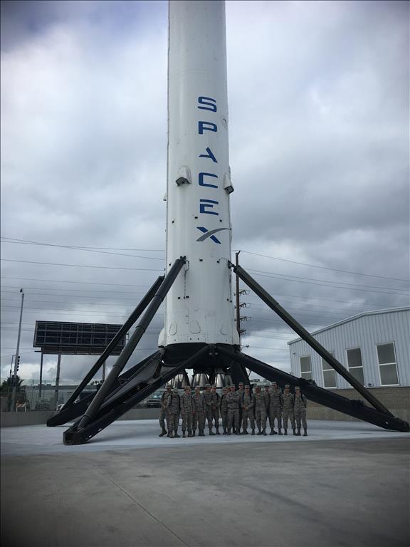 SpaceX rocket (Photo courtesy of Lt. Col. Robert Schabron)