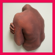 Sculpture of a human back, featured in "Claybody" exhibit