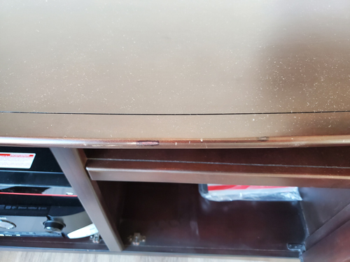 Mahogany Entertainment Stand For Sale, image 6