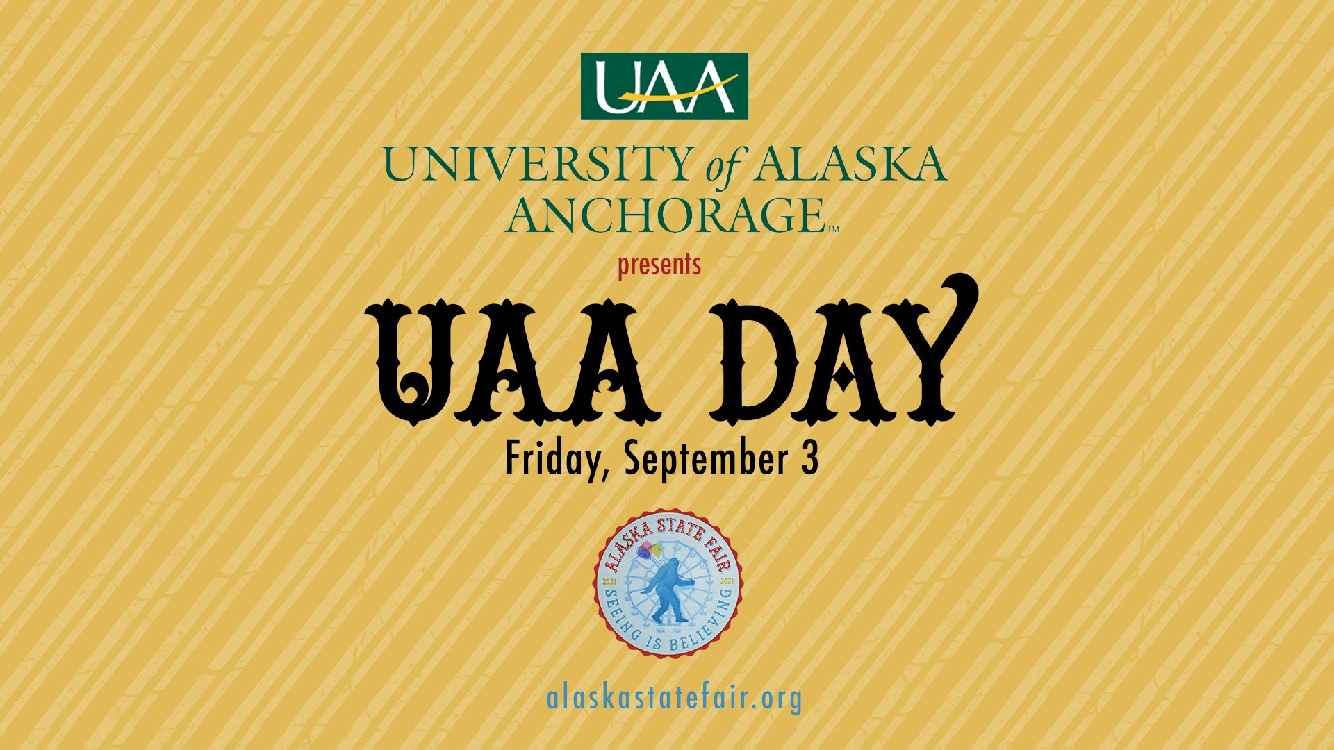 UAA Day at the Alaska State Fair is Sept. 3, 2021!