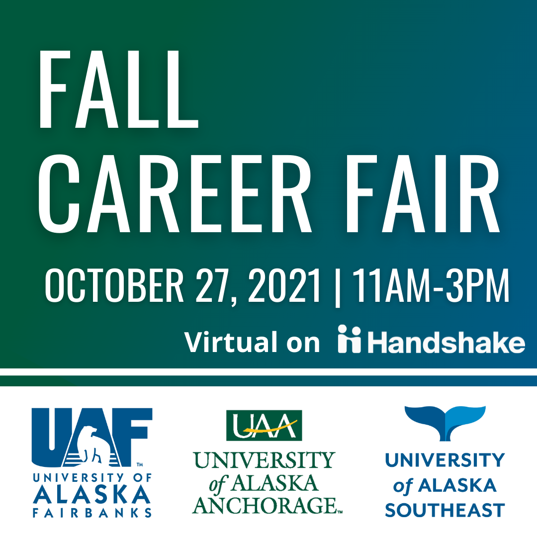 UA Fall Career Fair Oct. 27, 11 a.m. to 3 p.m. Virtual on Handshake.