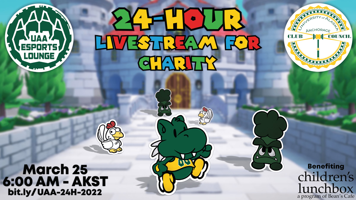 24hr Livestream for Charity flyer