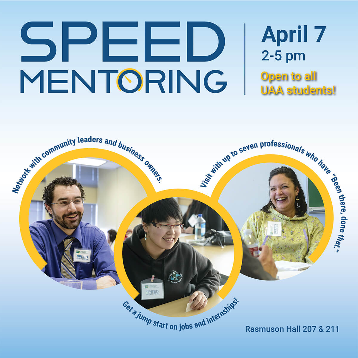 April 7 Speed Networking flyer