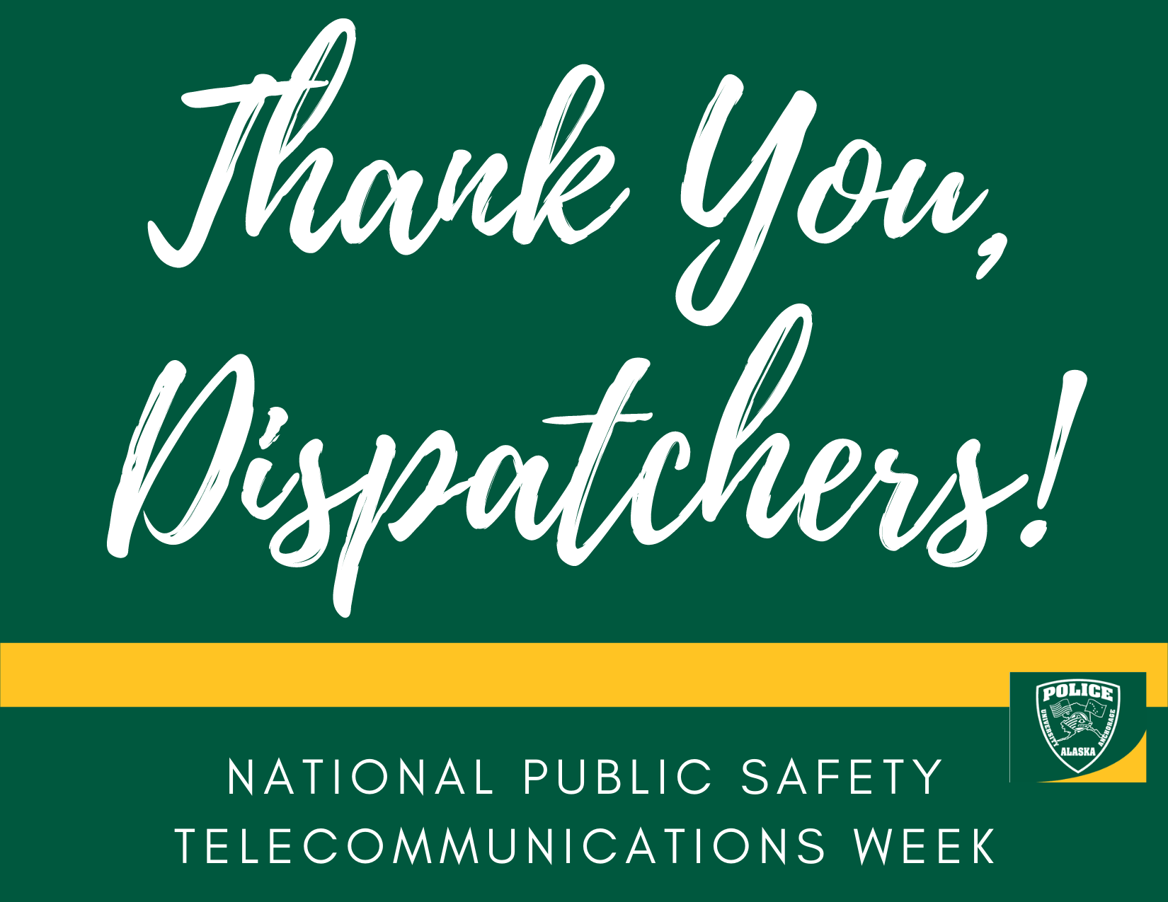 Thank you, UPD dispatchers!