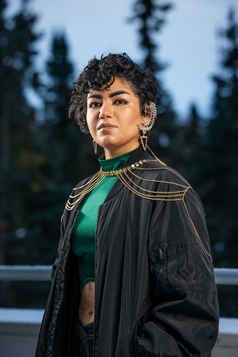 UAA Fall 2023 commencement speaker Bay Alabdulbaqi. (Photo by James Evans / University of Alaska Anchorage)