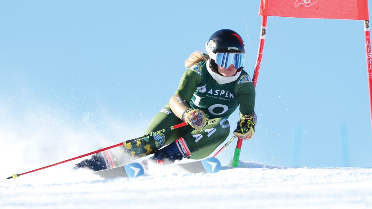 Ainsley Proffit skiing