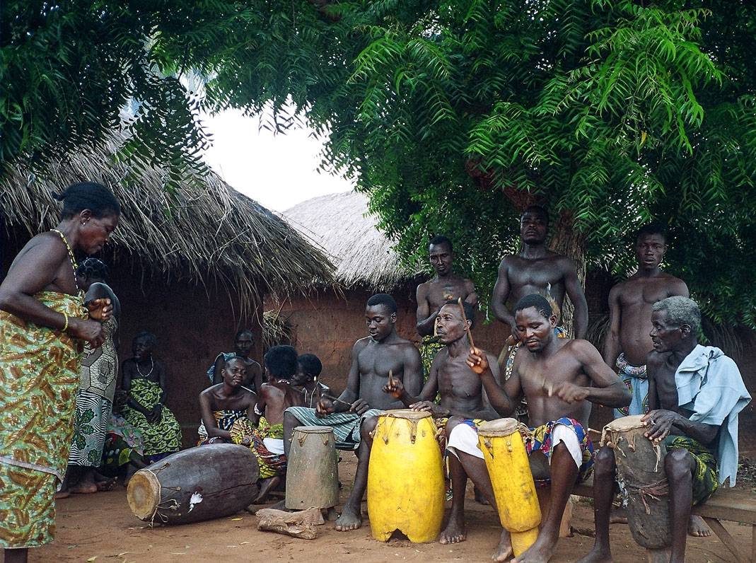 Adjodogou Drummers, image by Jill Flanders Crosby