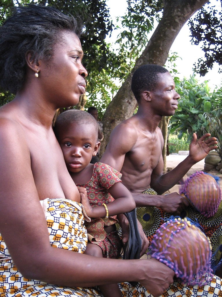 Dzodze members with marachas