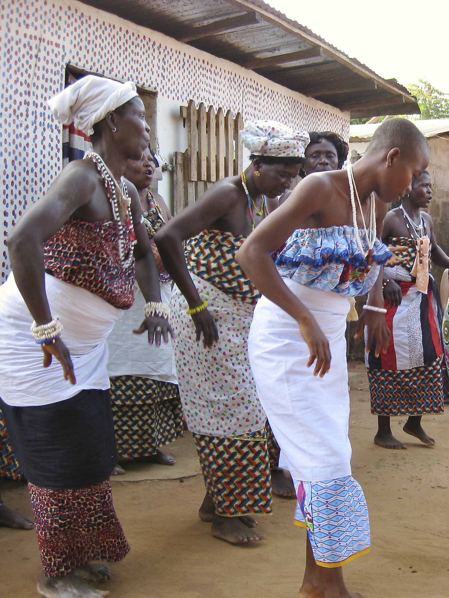 Female Dzodze dancers