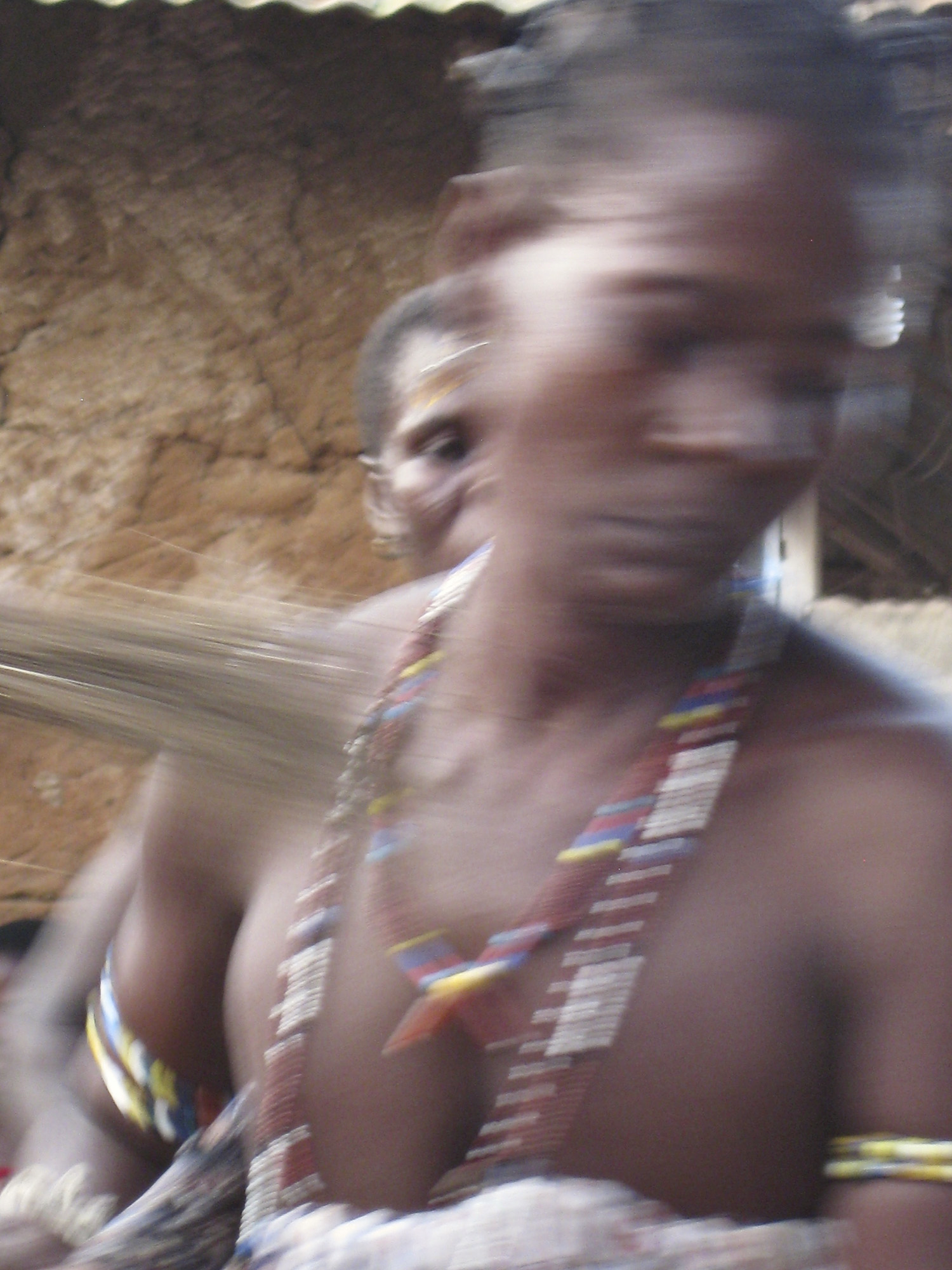 Blurred image of woman dancing