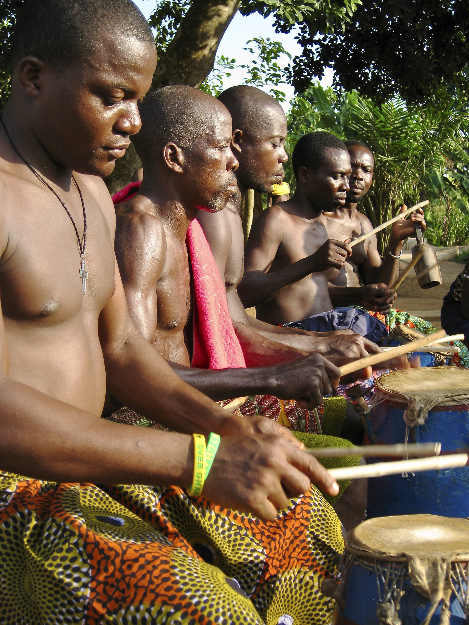 Male Dzodze drummers