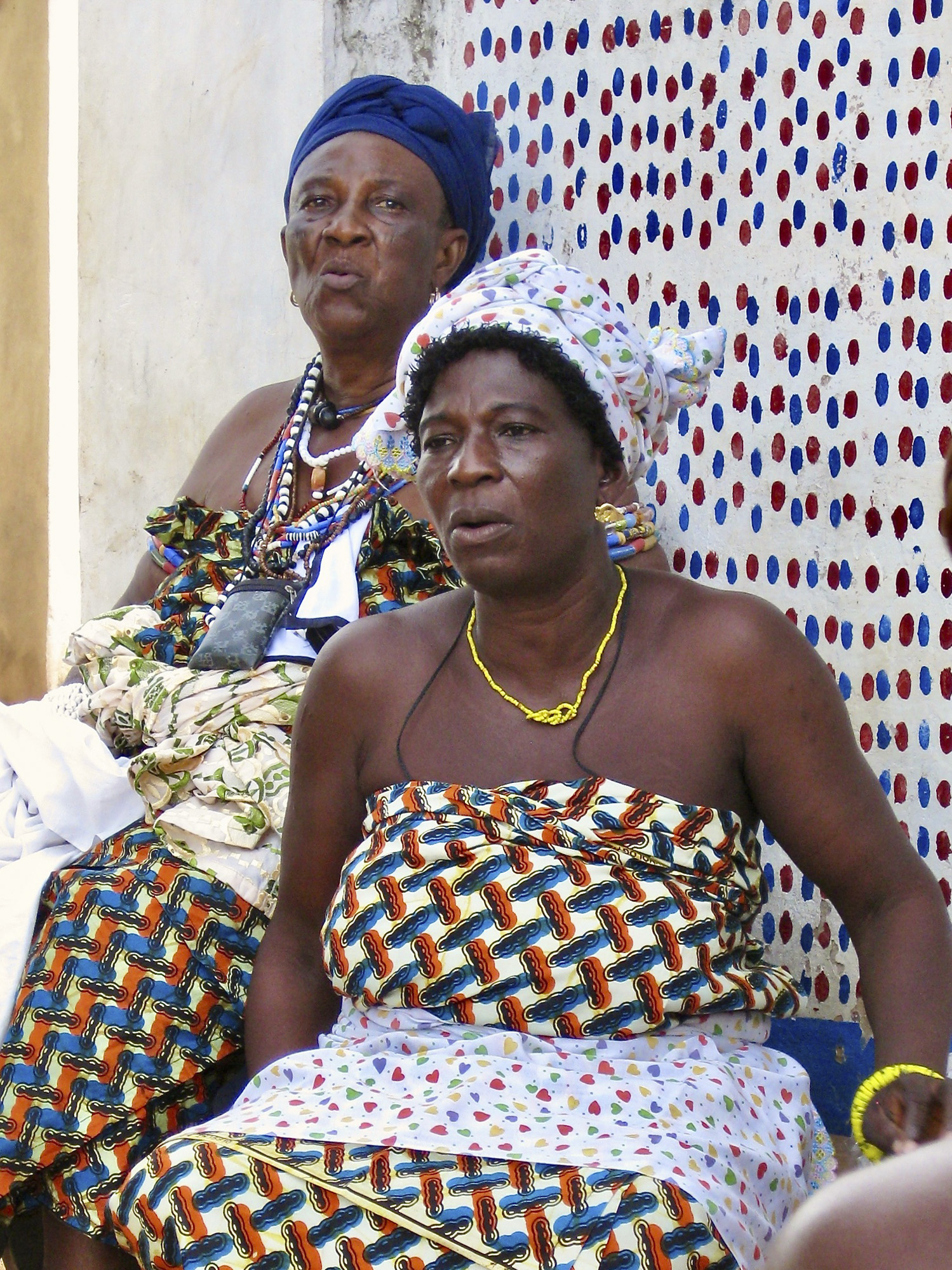 Two Dzodze women elders observing ceremony