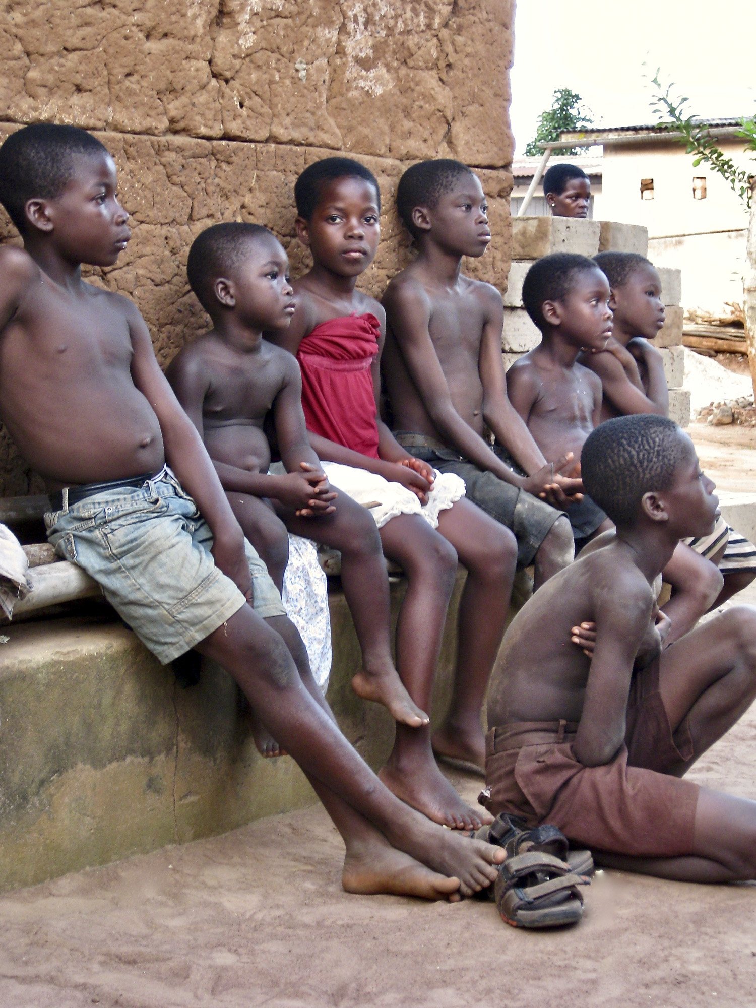 Dzodze children watching
