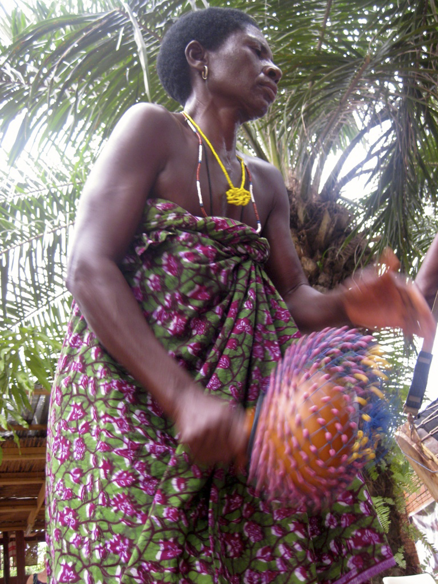 Female Dzodze musician