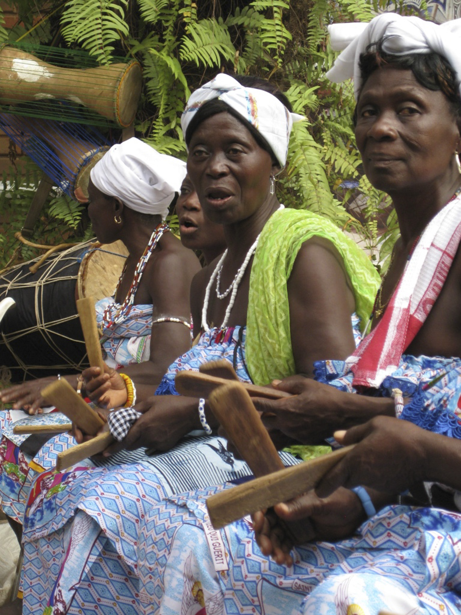 Elders with clapping sticks