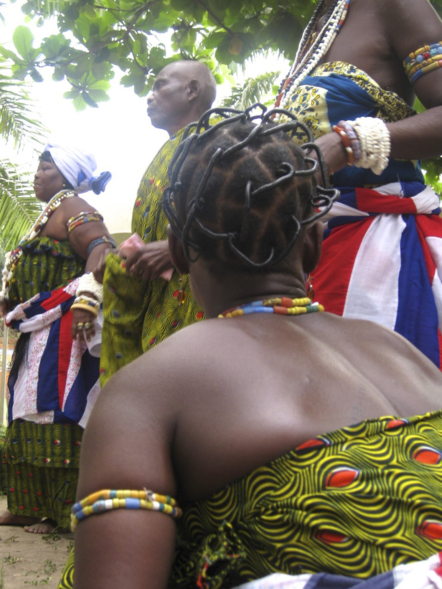 Dancers being washed
