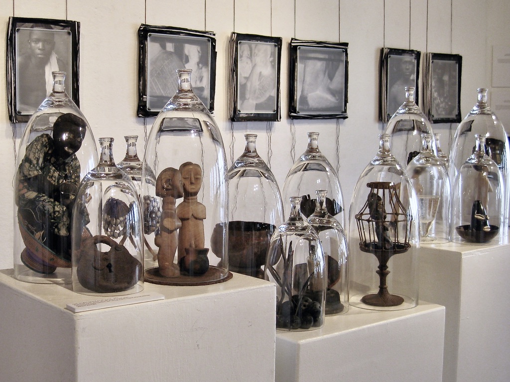 Items under glass display