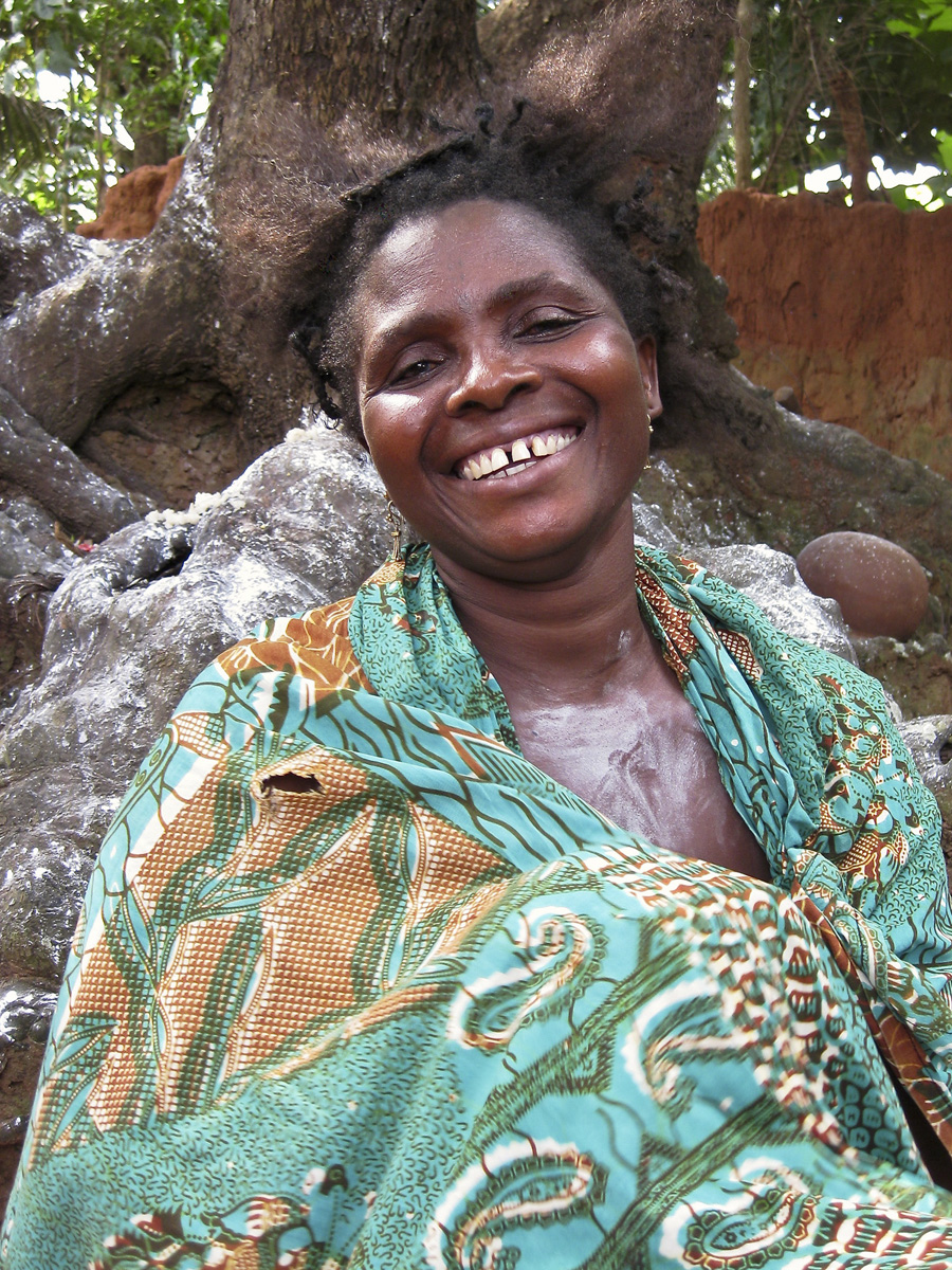 African woman smiling