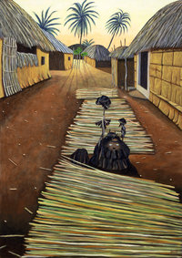 afeli guardian of the house painting afeli guardian of the house painting