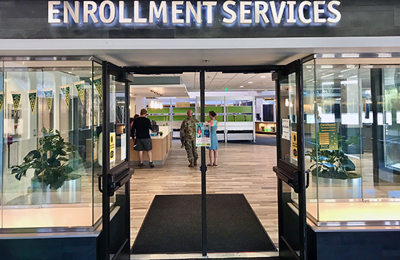 Enrollment Services Entry Sign