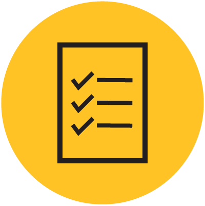 icon of document with checkmarks
