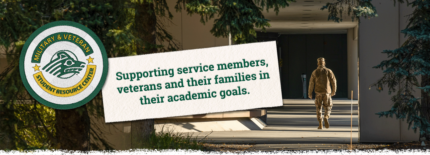 Supporting service members, veterans and their families in their academic goals.
